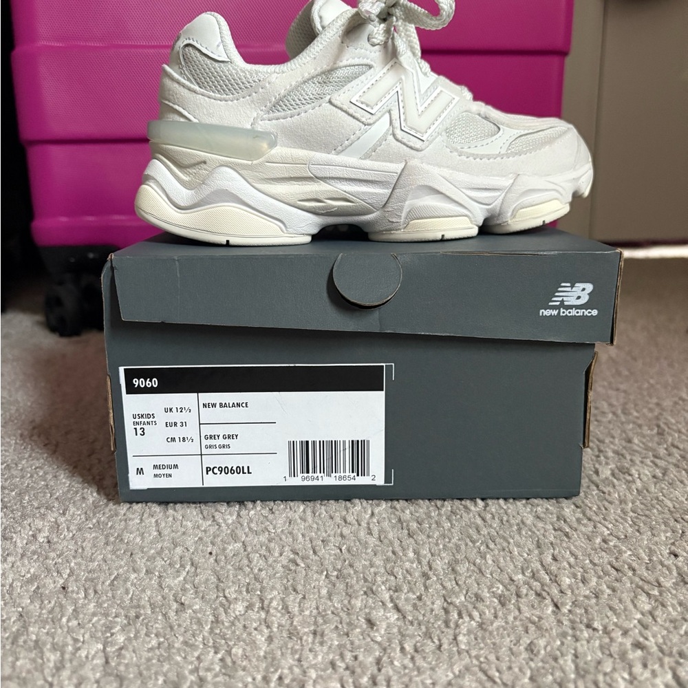 New Balance Kids' Cream Sneakers